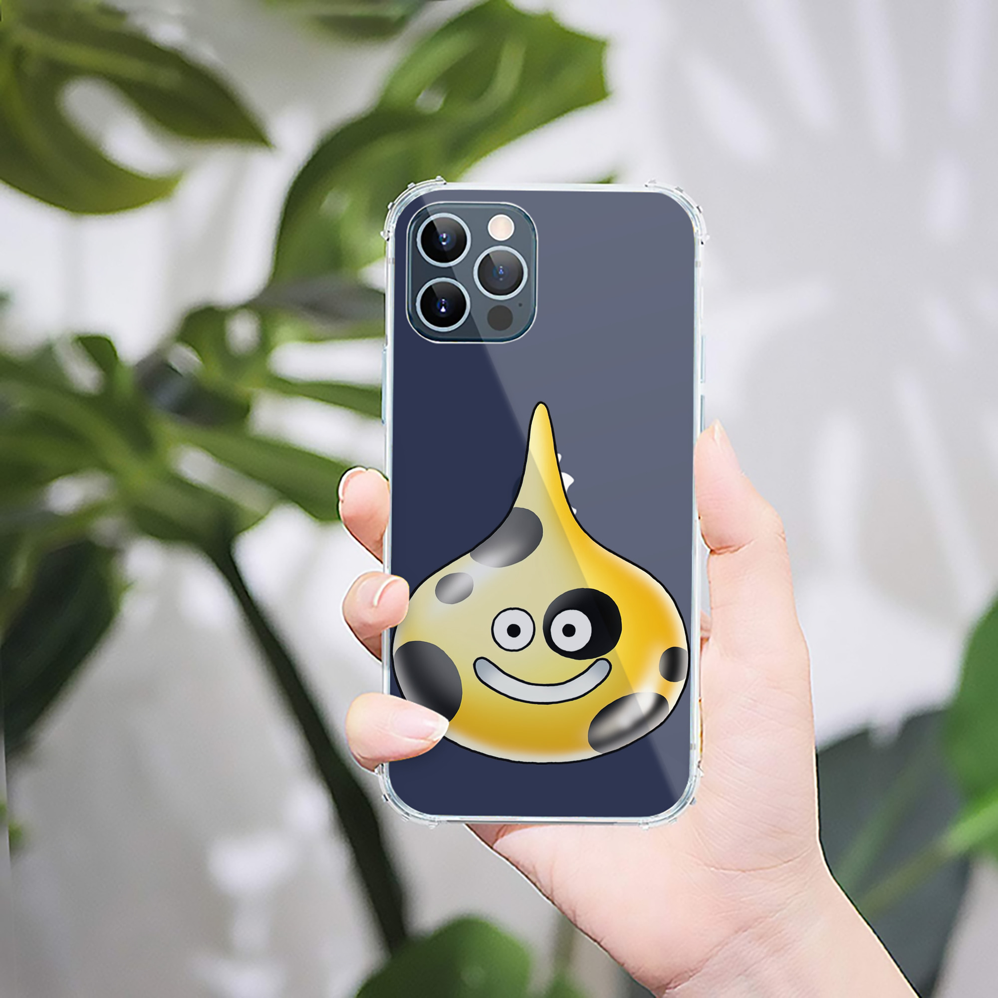 （画像用） ドラゴンクエスト Doragon Kuesuto Dragon Quest 【iPhone 12シリーズ対応】透明スマホケース（クリアソフトケース）